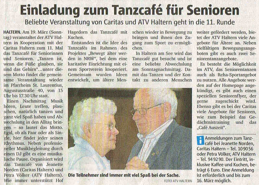 Tanzcafe fuer senioren 2017